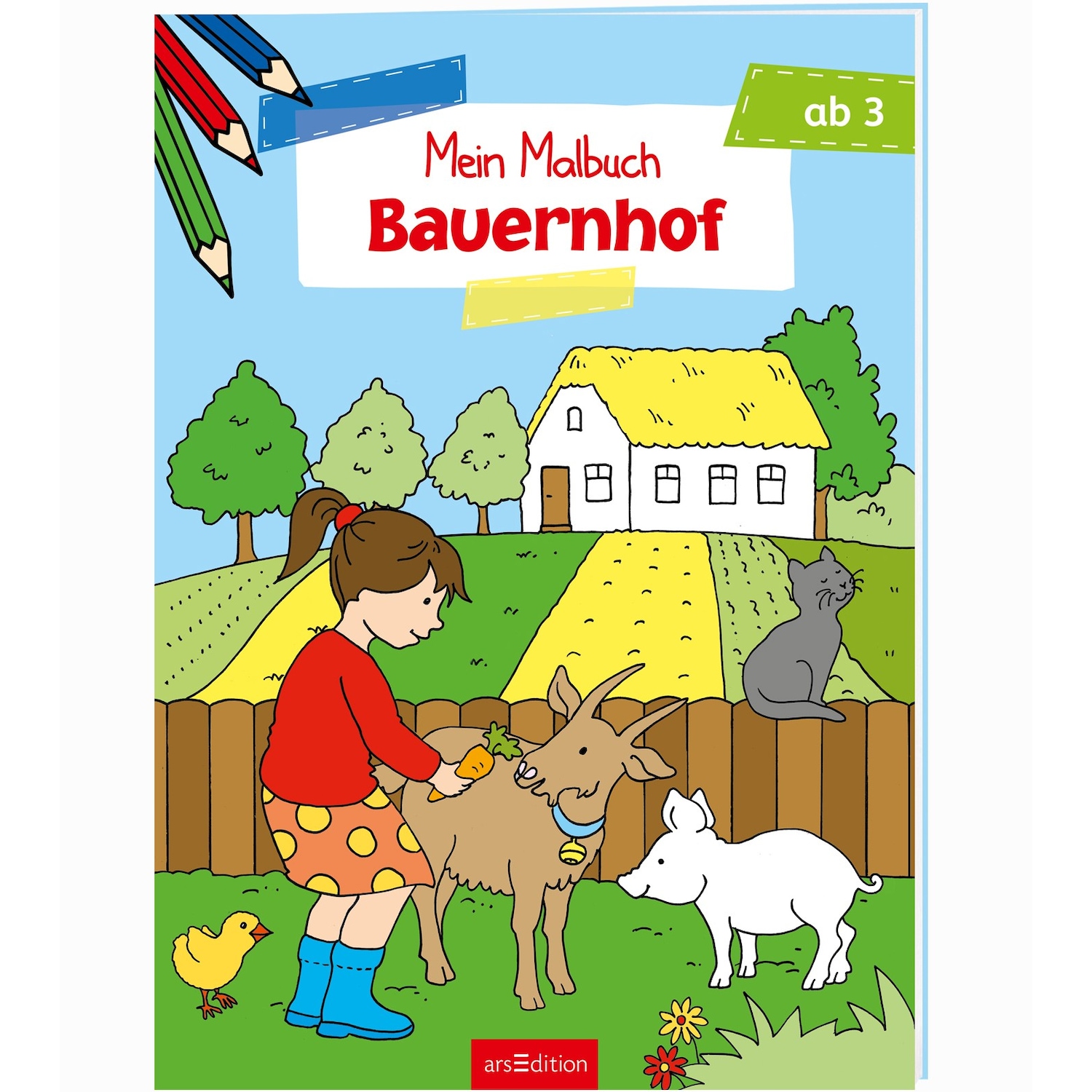 Ars Edition Malbuch ab 3 Jahren - Bauernhof