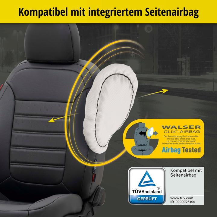 Produktbild Walser Sitzbezug für Renault Kadjar (HA, HL) 06/2015-Heute, 2 Einzelsitzbezüge