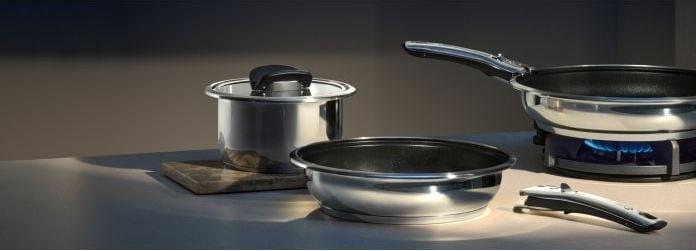 Produktbild WMF Compact Cuisine Topf-Set, 3-teilig (Pfannenset + Topfset, Edelstahl)