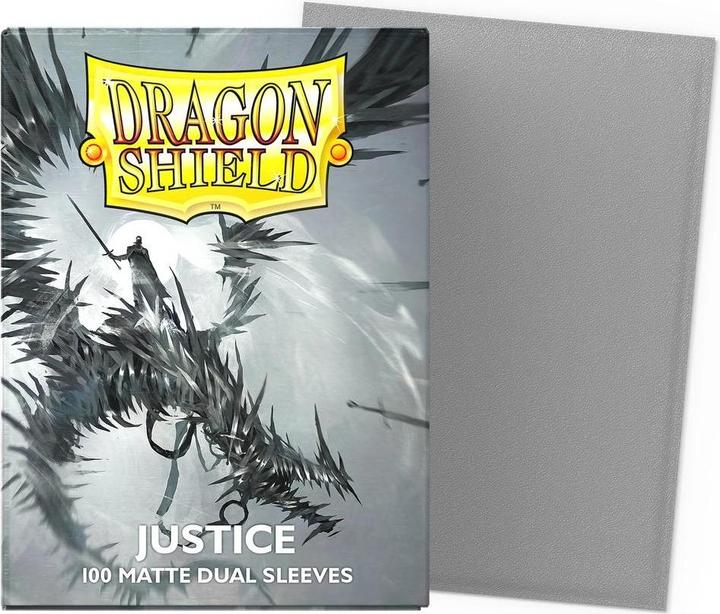 Actual product image Arcane Tinman Dragon Shield Dual Matte Sleeves (x100) - Justice