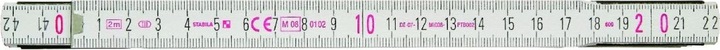Actual product image Stabila Wooden folding ruler 600 series (2000 mm)