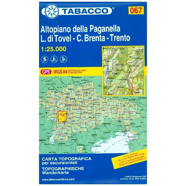 Tabacco Ed.Wanderk.067 Altopiano della, Landkarte