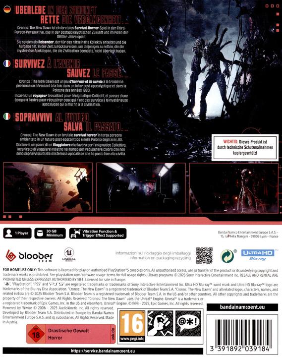Actual product image Bandai Namco Cronos: The New Dawn (PS5, DE, FR, IT)