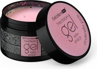 Productafbeelding Excellent PRO Thixotropy Gel With Effect Cinderella Pink 50g (Haargel)