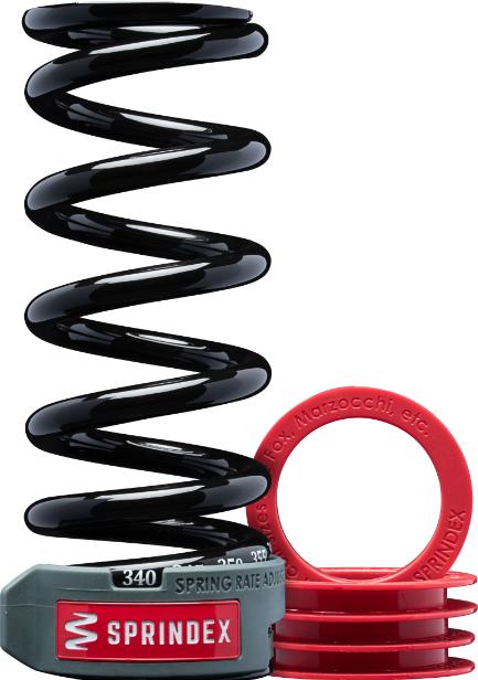 Productafbeelding Sprindex Trail/Enduro Lichtgewicht demperveer, lengte 142mm/travel 65mmx540-610 lbs (142 mm, 65 mm)