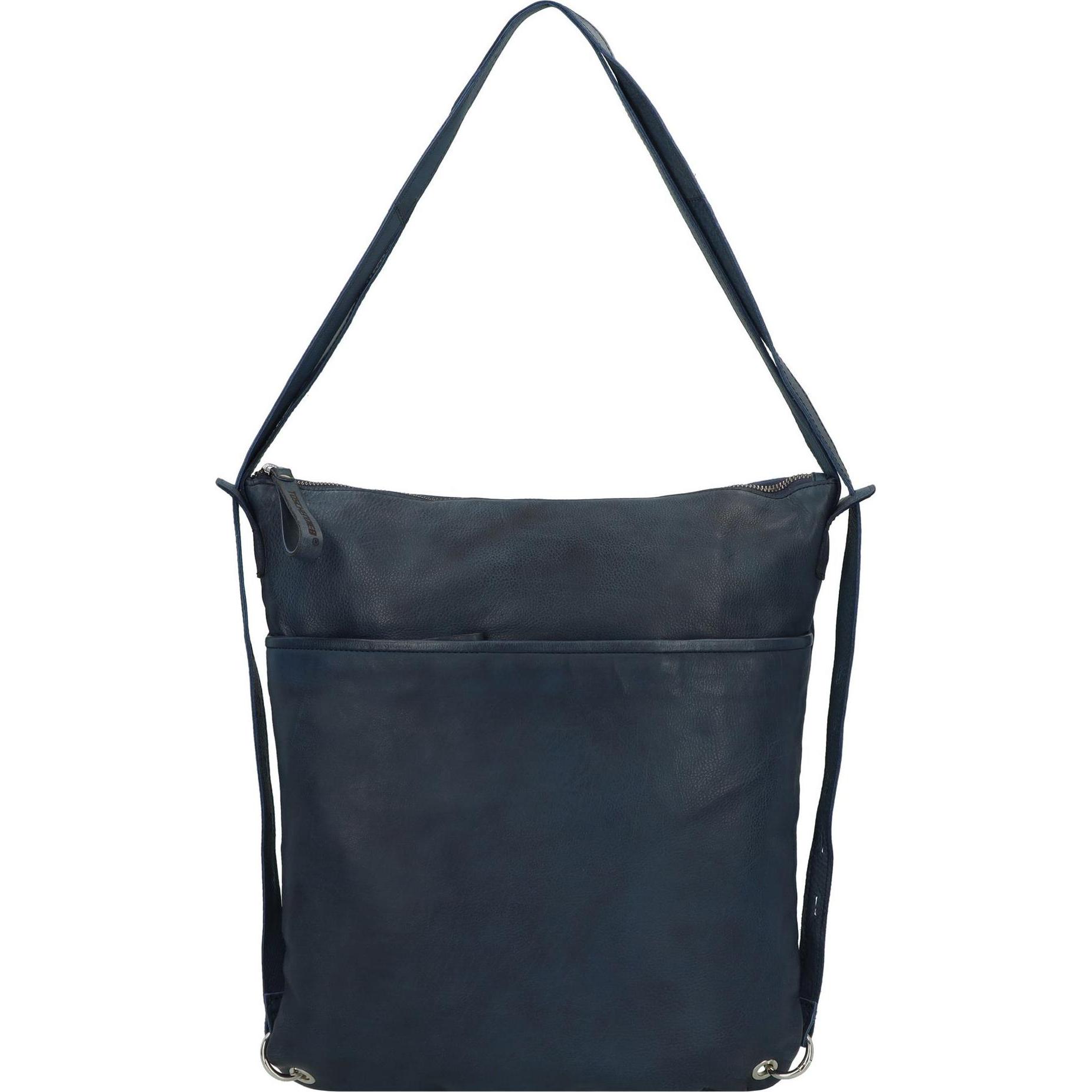 Taschendieb, Handtasche, Kohlmarkt 3 Schultertasche Leder 33 cm, Blau