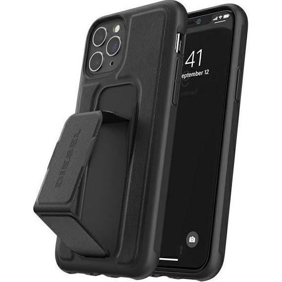 Diesel Custodia Grip Look Pelle iPhone 12/12 Pro czarny/nero 42534 (Apple iPhone 12), Cover smartphone, Nero