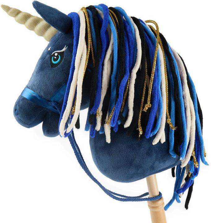 Image du produit Bieco Steckentier Einhorn Luna Blau/Gold/Dunkelblau