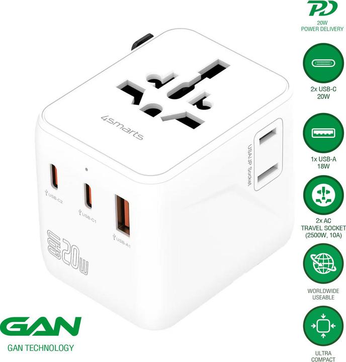 Actual product image 4smarts Weltreiseadapter Nomad