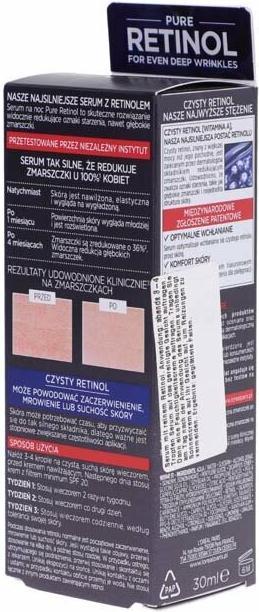 Produktbild L'Oréal Paris L'OREAL Revitalift Laser Pure Retinol serum redukujące zmarszczki na noc 30ml (30 ml, Nachtcreme)