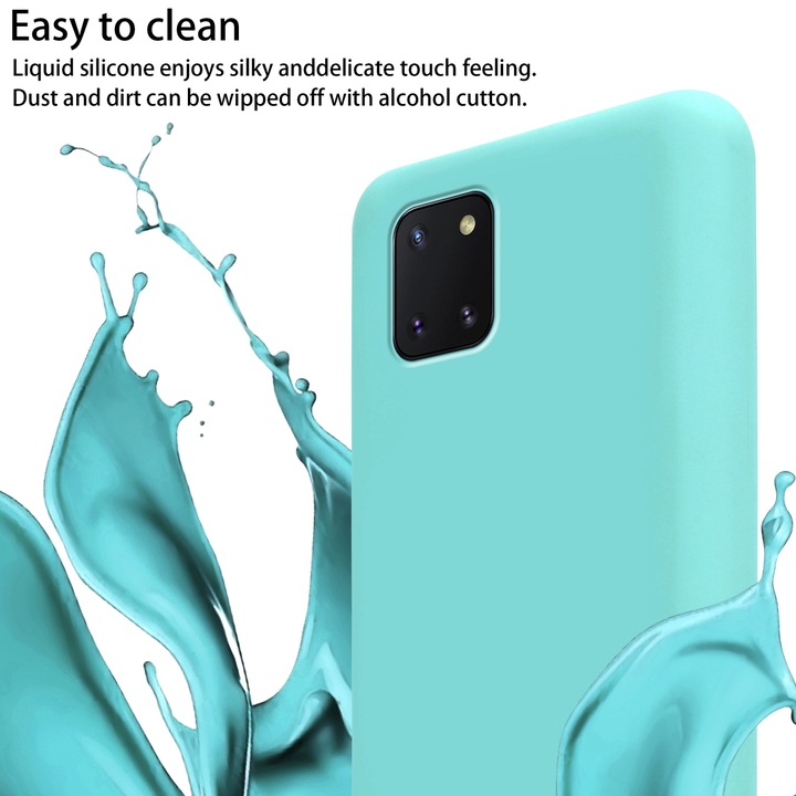 Actual product image Cadorabo Necklace Case Liquid TPU Handy Kette Liquid (Samsung Galaxy A81)