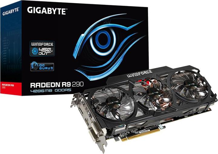 Actual product image Gigabyte Radeon R9 290 WindForce 3X (4 GB)
