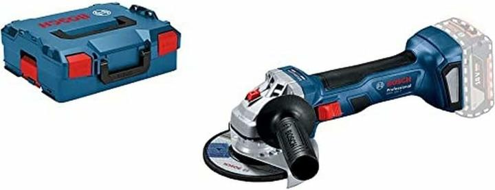 Winkelschleifer, Aufnahmeflansch, Spannmutter, Zweilochschlüssel, Schutzhaube, Zusatzhandgriff, L-Boxx, L-BOXX Einlage 1 600 A02 2ZN, ohne Akku