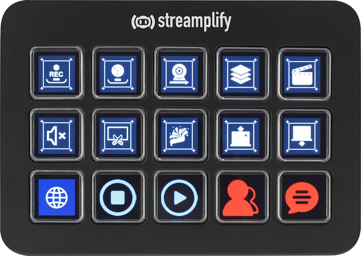 Actual product image Streamplify STREAMING DECK ONE Stream Controller - black