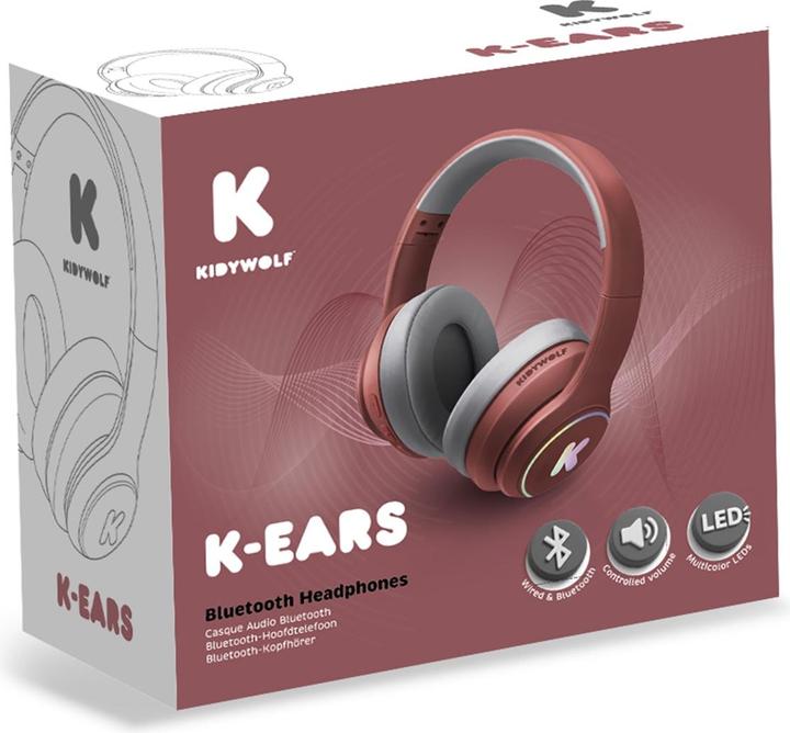 Actual product image Kidywolf Kopfhörer Bluetooth, rot