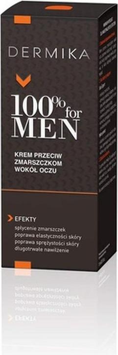 Image du produit Dermika Crème pour les yeux 100% for Men 15ml (Fluide pour le soin des yeux, 15 ml, Jour + nuit)