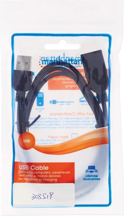 Immagine prodotto Manhattan USB A — USB A (1 m, USB 2.0)