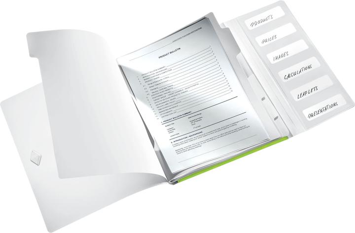 Produktbild Leitz Ordnungsmappe WOW, DIN A4, PP, 6 Fächer, grün-metallic laminierte Oberfläche, Oberflächenstruk (A4, 1 x)