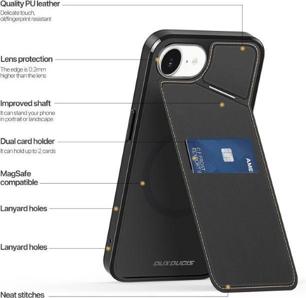 Immagine prodotto Dux Ducis Serie Rafi II Mag (Apple iPhone 16e, Apple iPhone 17e)
