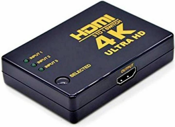 Immagine prodotto No Name Switch HDMI a 3 porte con telecomando, riproduzione 3D possibile 3840 x 2160 pixel