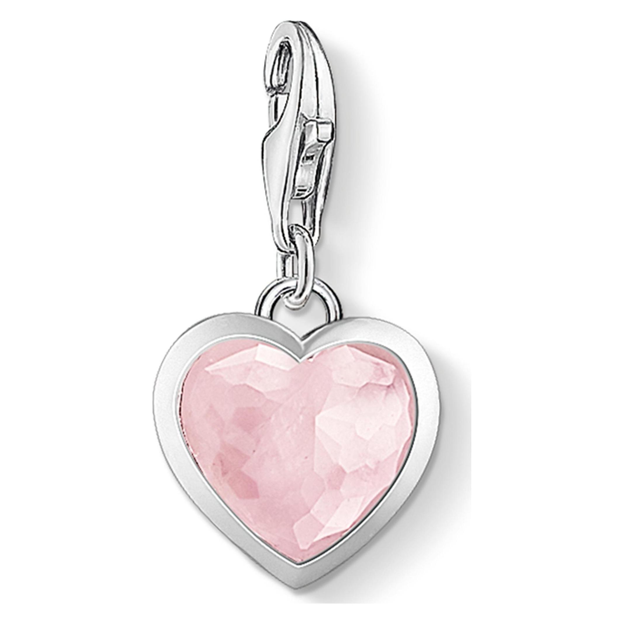 Thomas Sabo, Hanger, Bedelhanger Roze Hart, (Zilver)