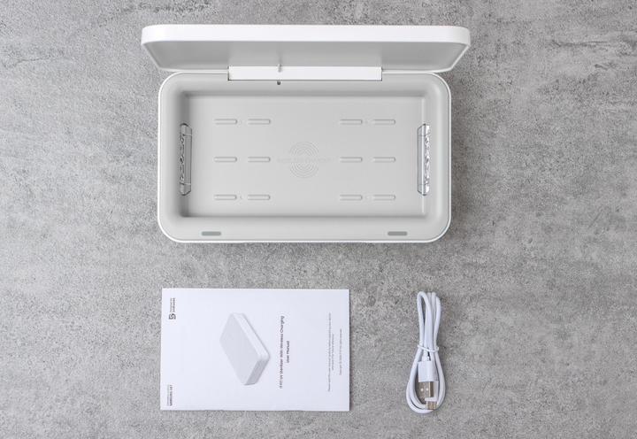 Actual product image Samsung ITFIT UV disinfection box with inductive charging function
