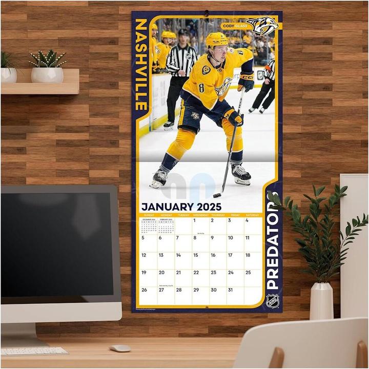 Image du produit NHL - Nashville Predators- Calendrier mural d'équipe 30,5 x 30,5 cm 2025 (30,5 x 30,5 cm)