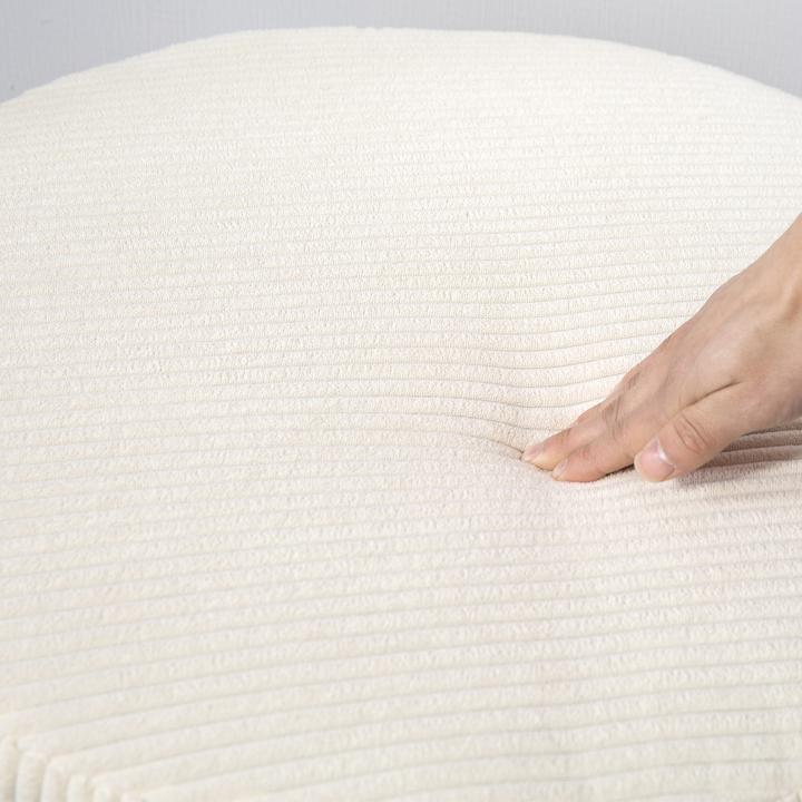 Actual product image Homcom Ottomane Polyester, Mehrschichtplatte Beige