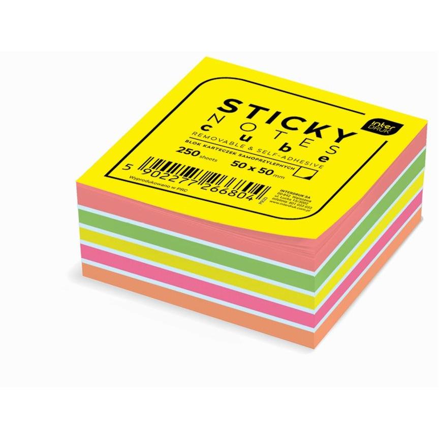 Interdruk, Post-it, Biglietti autoadesivi colorati 50x50mm 250K (50 x 50 mm)