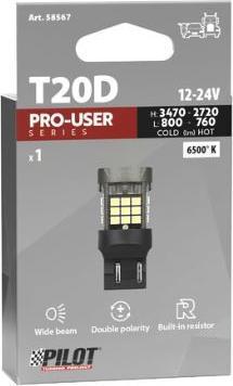 Image du produit Pilot LED-Leuchtmittel - 12/24V - W21/5W - Weiss - Pro-User Series (W21/5W)