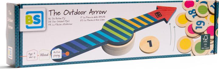 Produktbild BS Toys Der Outdoor Arrow Wood - Kinderleicht (Französisch, Deutsch, Italienisch, Englisch)