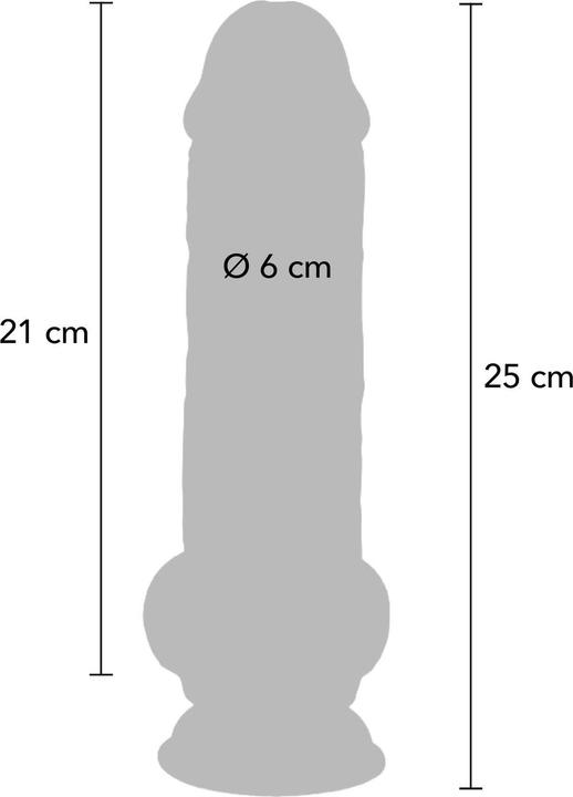 Image du produit ToyJoy Deluxe Dual Density Thick Dildo TPE 25 cm