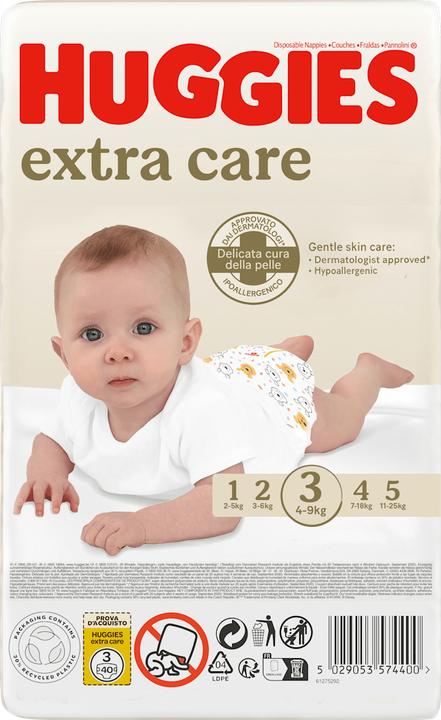 Produktbild Huggies Extra Care (Gr. 3, Monatsbox, 40 Stk.)