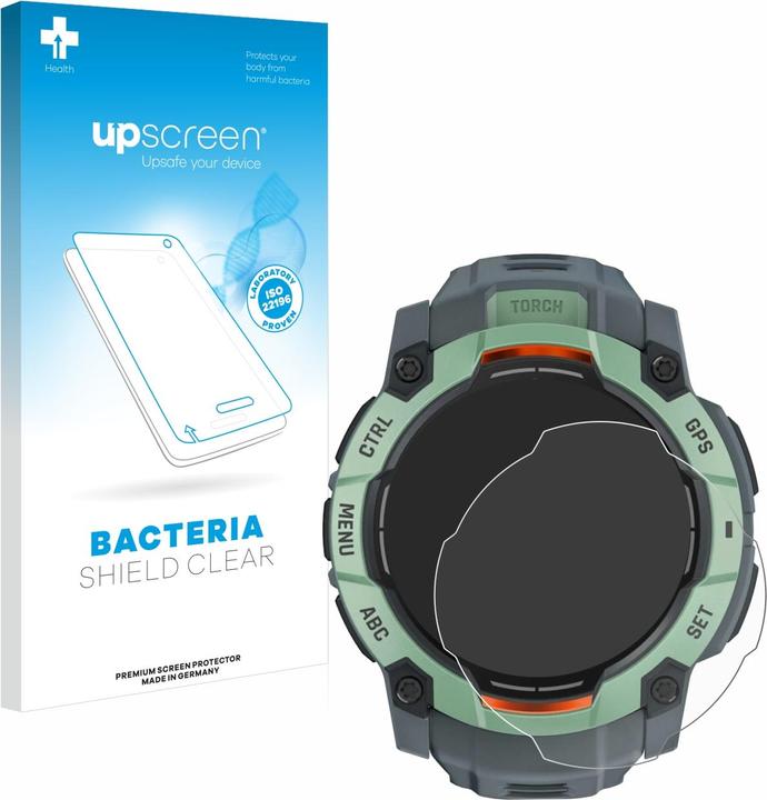 upscreen Schutzfolie Displayschutz Displayschutzfolie Folie Klar antibakteriell