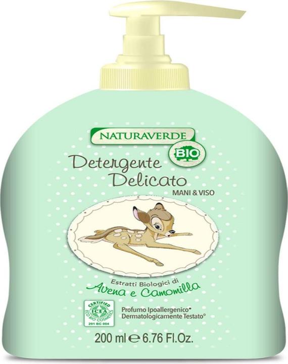 Actual product image Naturaverde ICEA Eco Cosmetics Ultra Gentle Body and Face Cleansing Gel Bambi 200ml