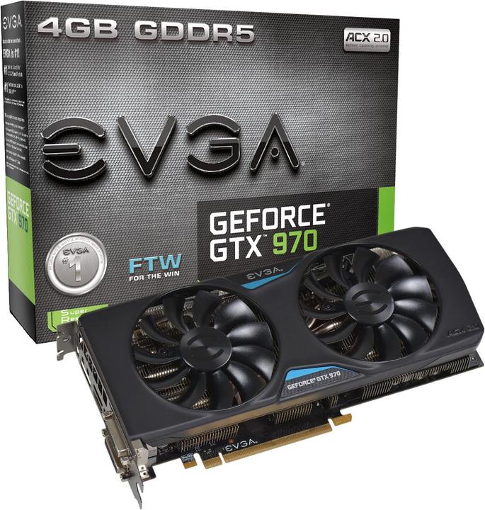 Image du produit EVGA GeForce GTX 970 Superclocked ACX 2.0 (4 Go)