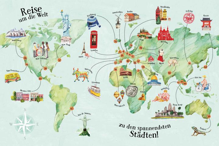 Produktbild Sedlácková:30 berühmte Städte (Deutsch, Jana Sedlácková, 2024)