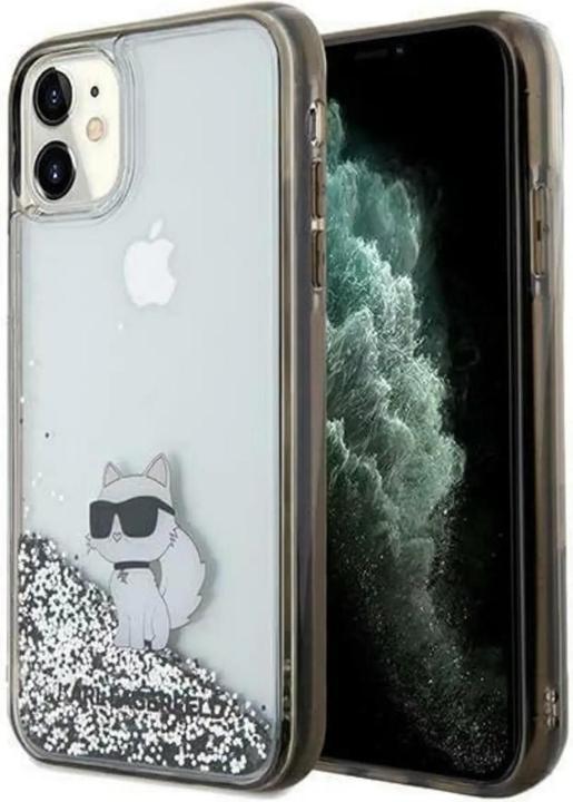 Produktbild Karl Lagerfeld KLHCN61LKCNSK iPhone 11 / Xr 6.1" transparent hardcase Liquid Glitter Choupette (Apple iPhone 11, Apple iPhone XR)