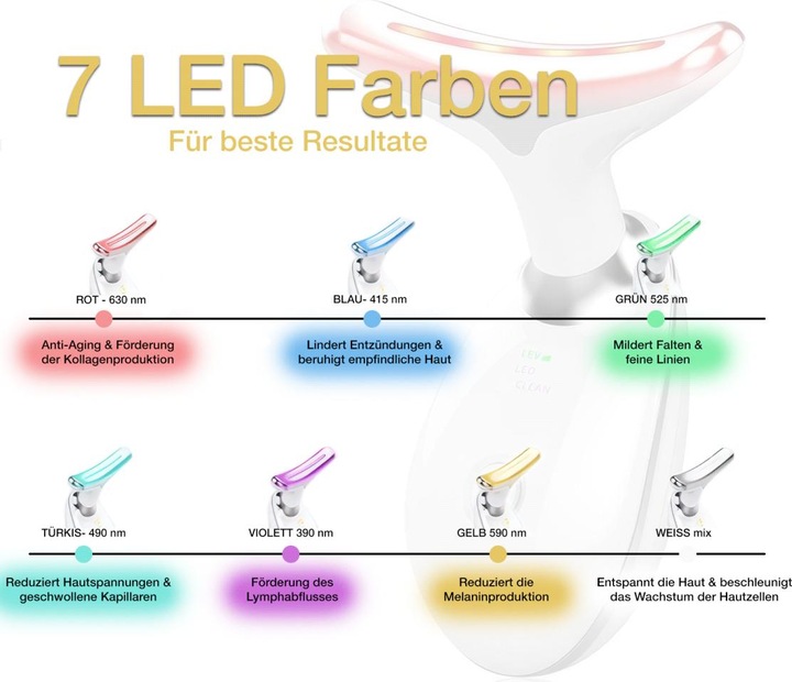Image du produit AAi Mobile Luminothérapie 7in1 LED pour le cou et le visage