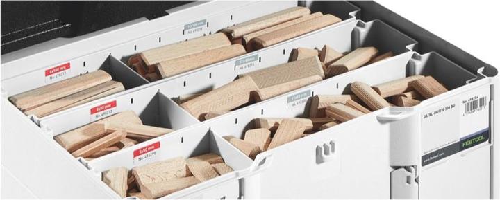 Actual product image Festool Domino XL Dowel Beech DS/XL D8/D10 306 BU (306 pcs.)