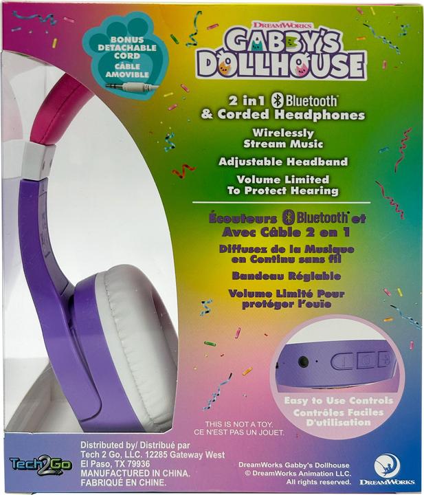 Produktbild Watchitude Ekids – Gabby‘s Dollhouse – Kabellose Bluetooth Kopfhörer