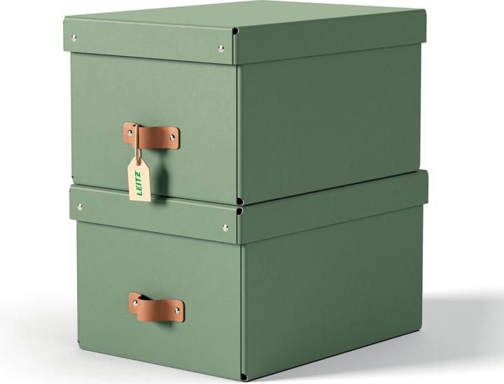 Leitz Archivbox Puro Recyclingkarton Mittel mit Deckel (A4, A5)