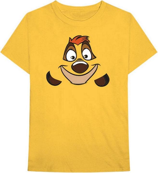 Actual product image The Lion King Unisex Adult Timon Back Print Cotton T-Shirt (S)