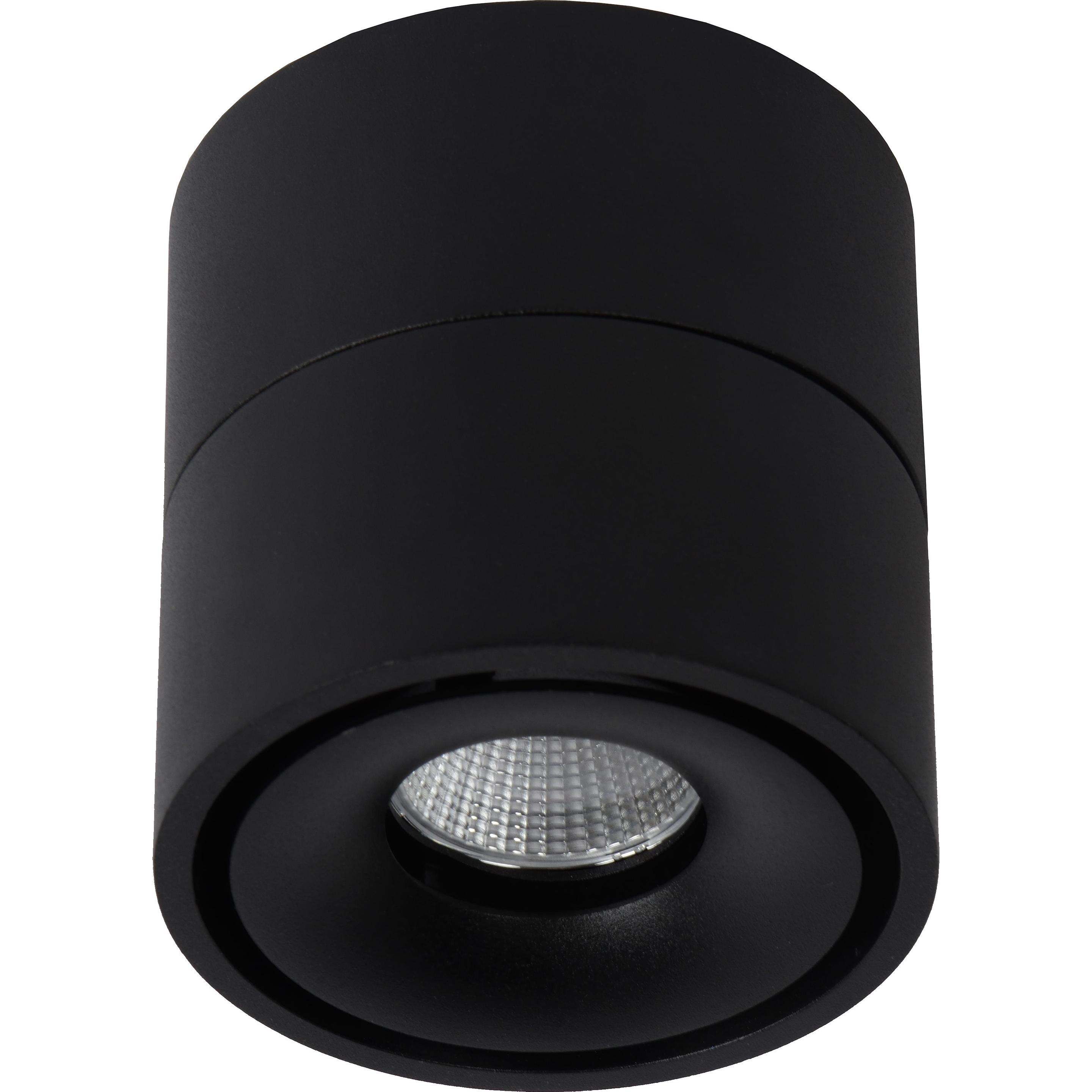 Lucide, Wandleuchte + Deckenleuchte, YUMIKO - Deckenstrahler - Ø 7,8 cm - LED Dim. - 1x8W 2700K - Schwarz 35911/08/30 (4...