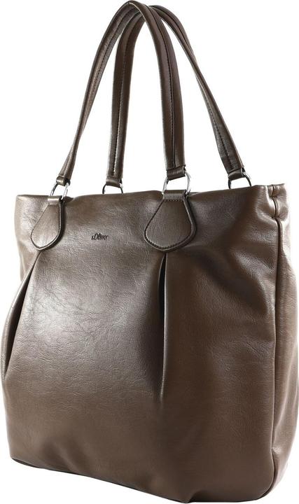 Produktbild s.Oliver Tasche Shopper aus Lederimitat mit Logoprägung und abnehmbarem Schultergurt