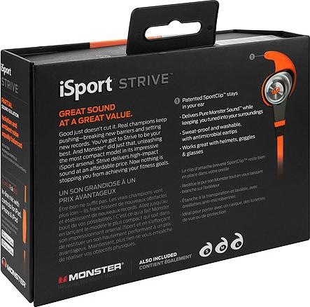 Actual product image Monster iSport Strive (Cable)