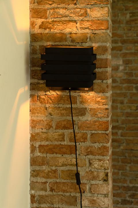 Actual product image Dutchbone Dumont Wall Lamp Black (E27)