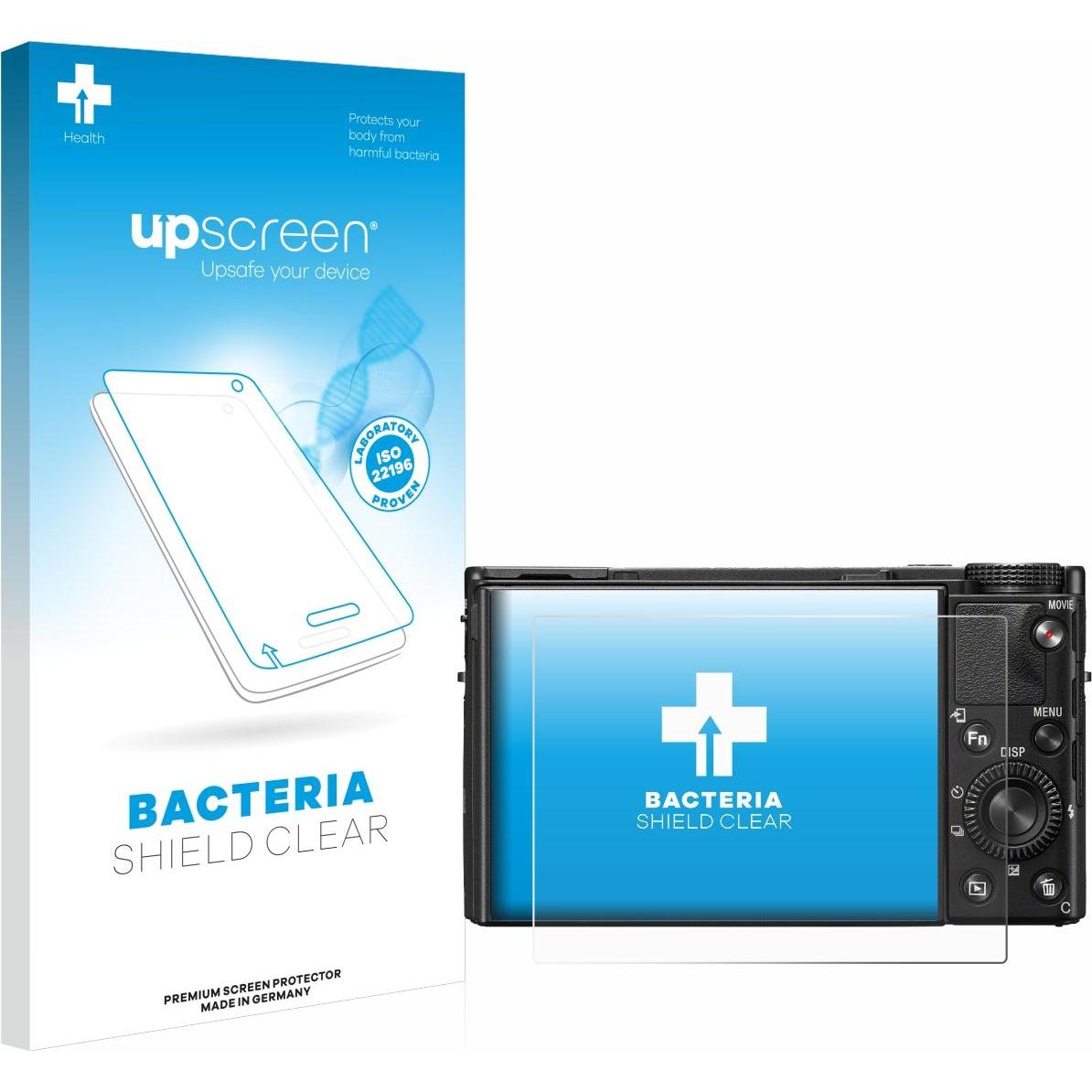 upscreen Schutzfolie Displayschutz Displayschutzfolie Folie Klar antibakteriell (Displayschutz), Kameraschutz