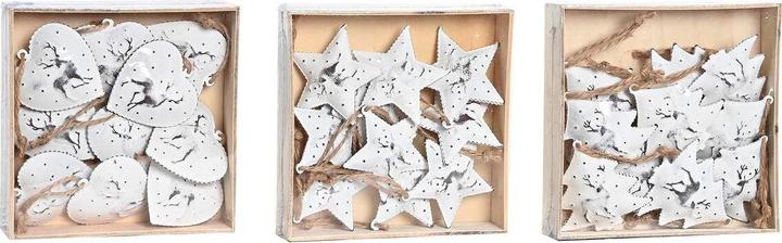 Immagine prodotto DKD Home Decor Weihnachtsdekoration Set Metall (12 x 12 x 3 cm) (3 Stück) (3x)