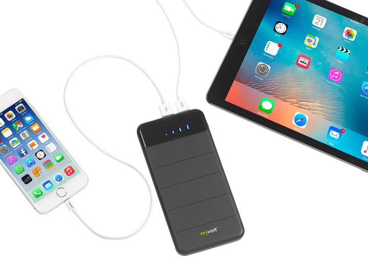 Image du produit Revolt Banque d'énergie solaire avec panneau solaire pliable (8000 mAh, 10.50 W, 29.60 Wh)